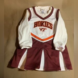Virginia Tech Hokies Cheerleader Dress child’s size 3T.